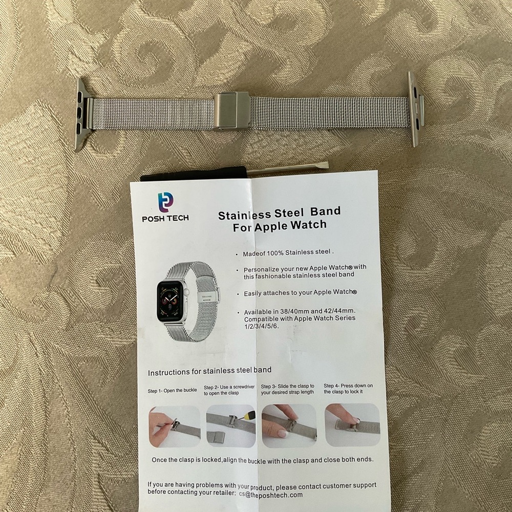 Silver Stainless Steel Band for Apple Watch